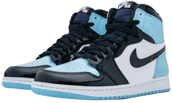 Side View of Jordan 1 Retro High UNC Patent